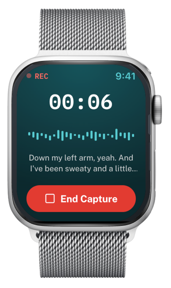 Ambient AI capture on Apple Watch