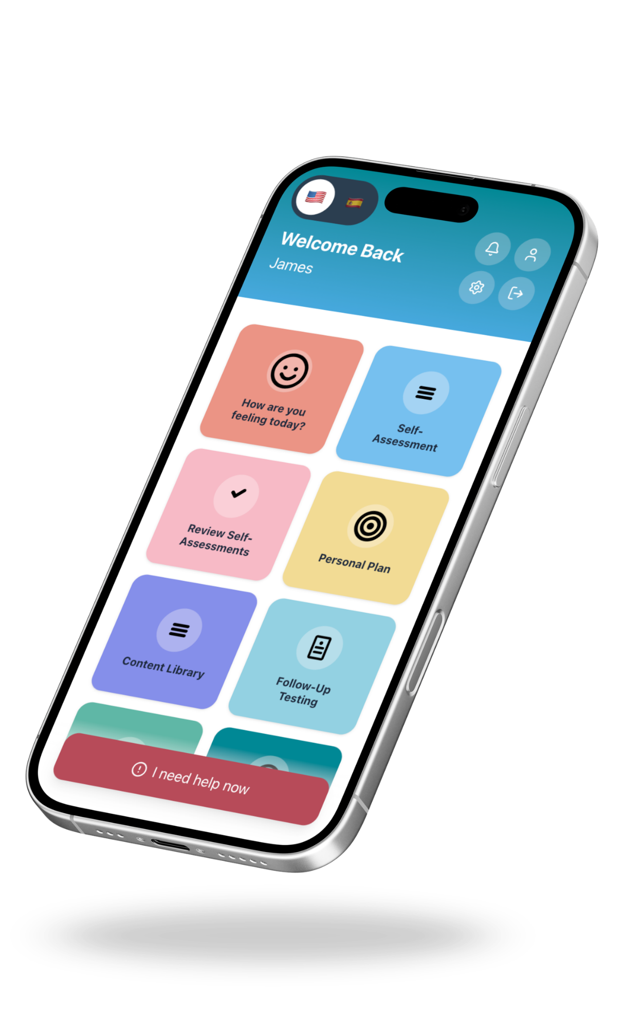 CoreyPatient app on iPhone